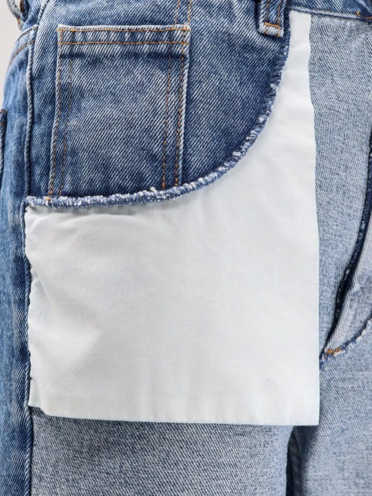 Mm6 Maison Margiela Straight Leg Jeans Reverse Pockets