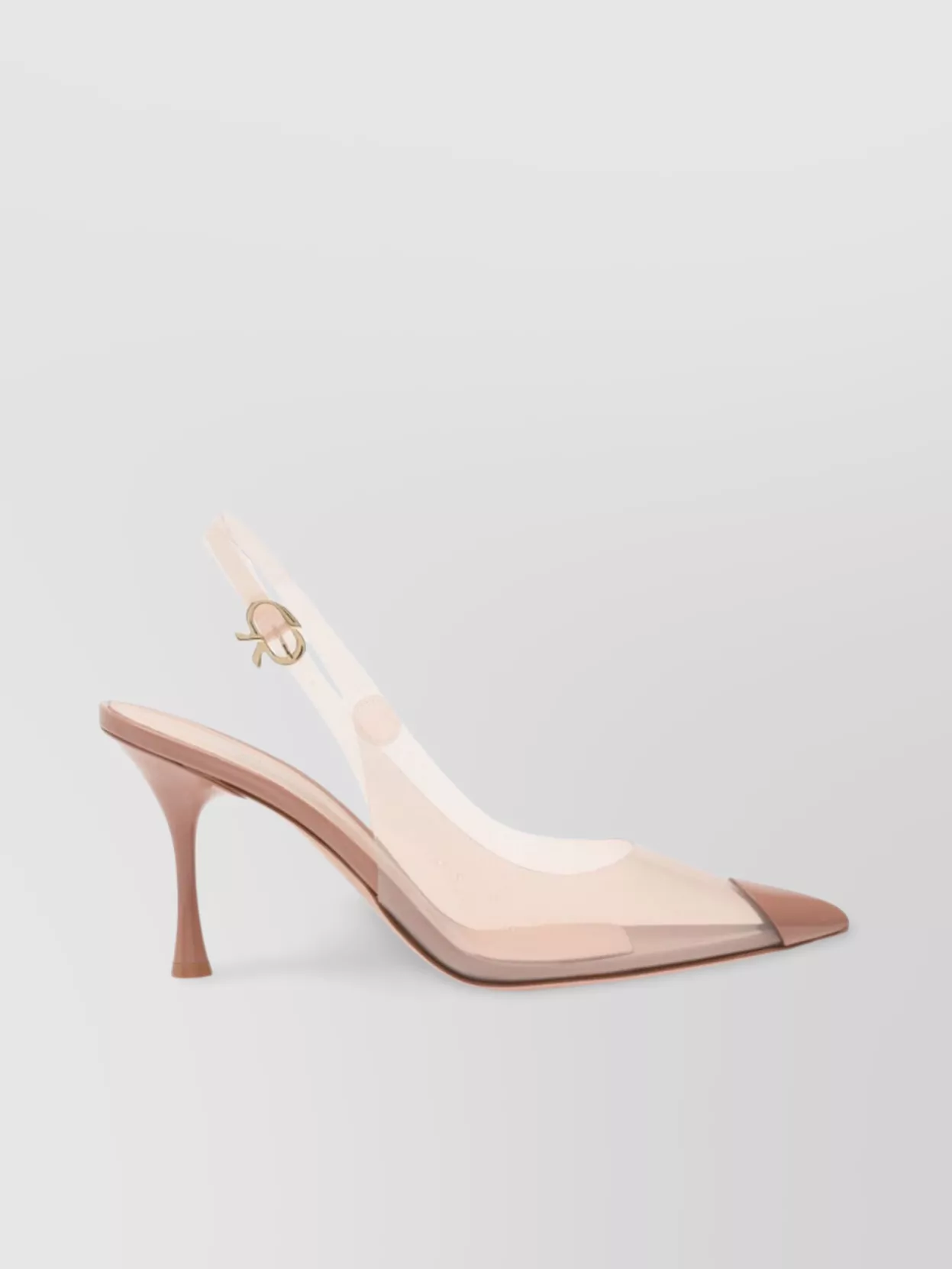 Gianvito Rossi Transparent Buckle Pointed Toe Pumps
