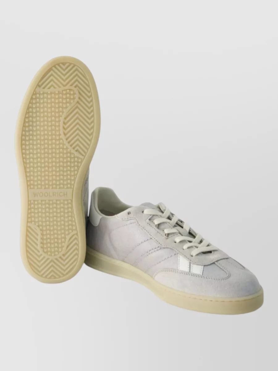 Woolrich Leather Paneled Low-Top Sneakers