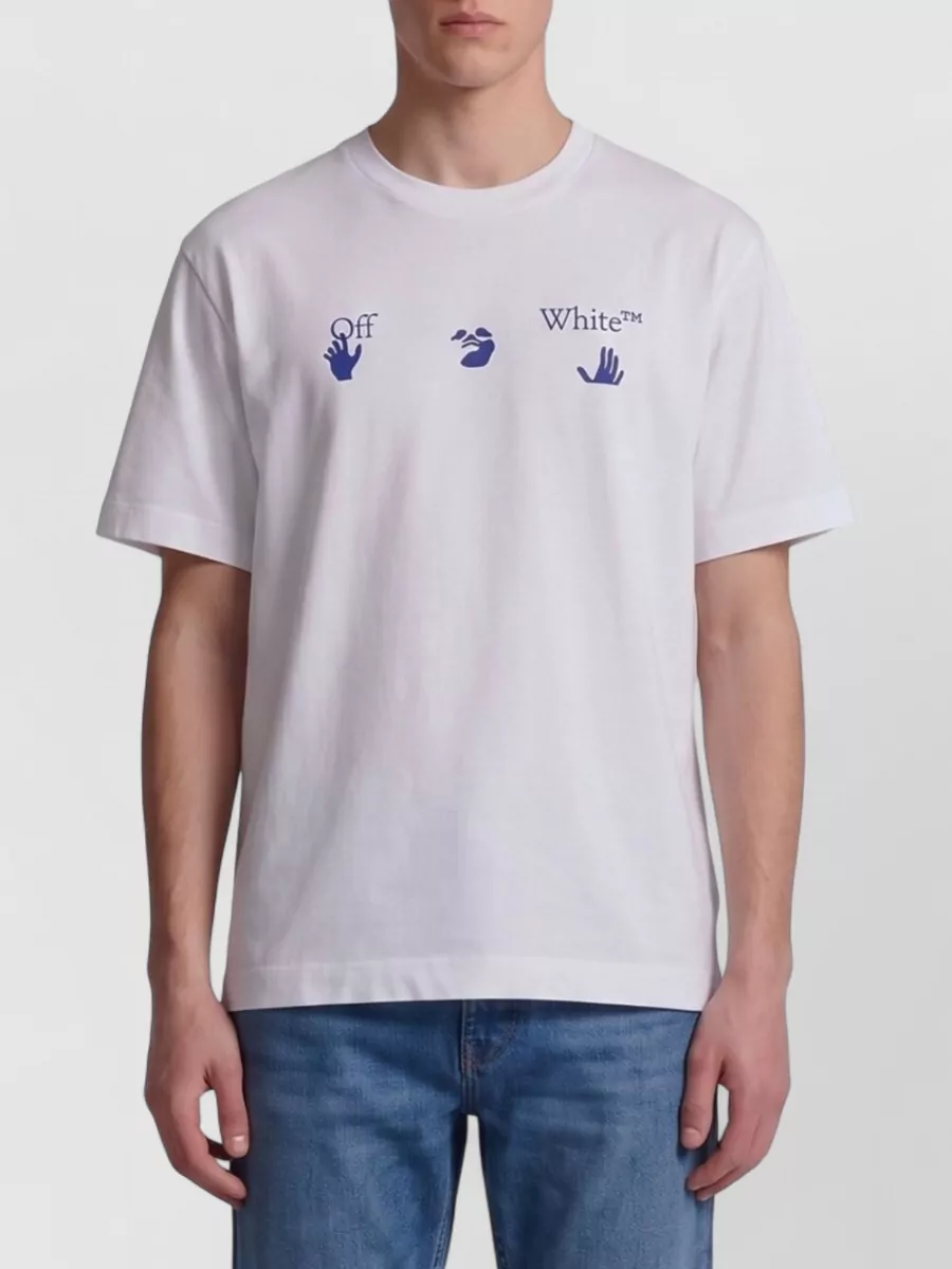 Off-White cotton logo print t-shirt