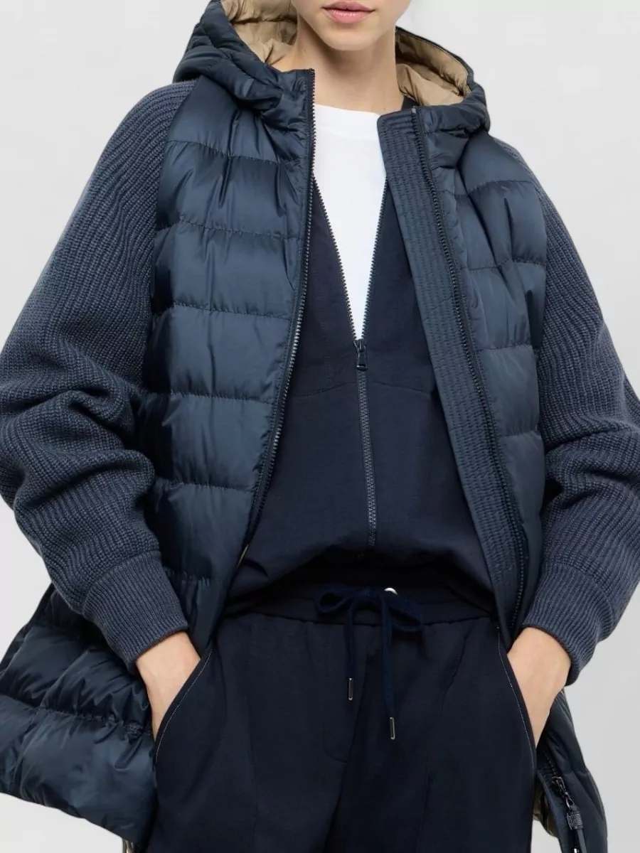 Brunello Cucinelli Down Hooded Short Puffer Jacket