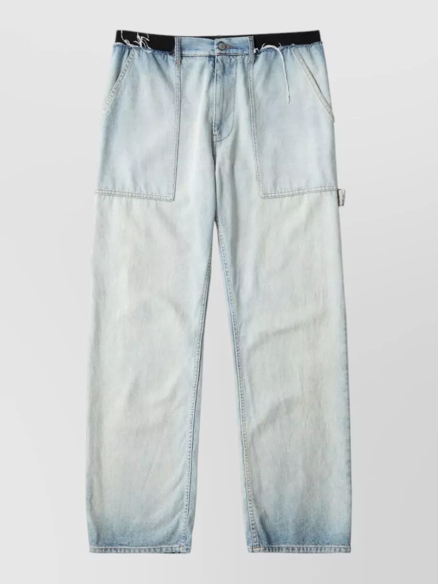 Mm6 Maison Margiela denim high-rise wide-leg jeans