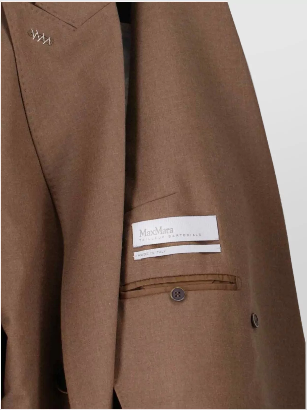 Max Mara Double-Breasted Blazer Notch Lapel