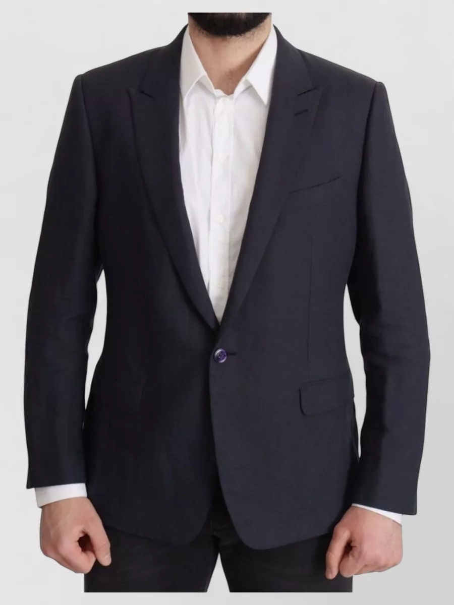 Dolce&Gabbana linen single-breasted blazer