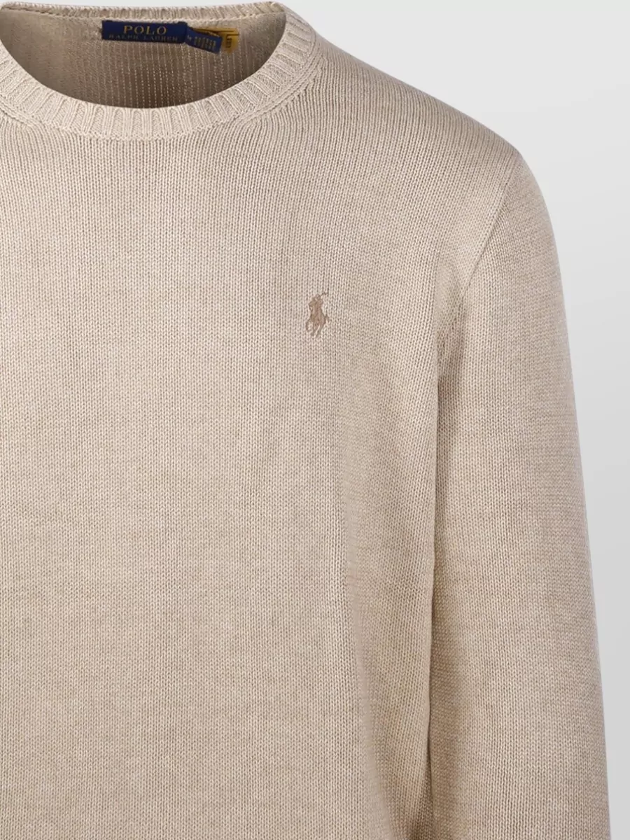Ralph Lauren Crew Neck Sweater Ribbed Cuffs