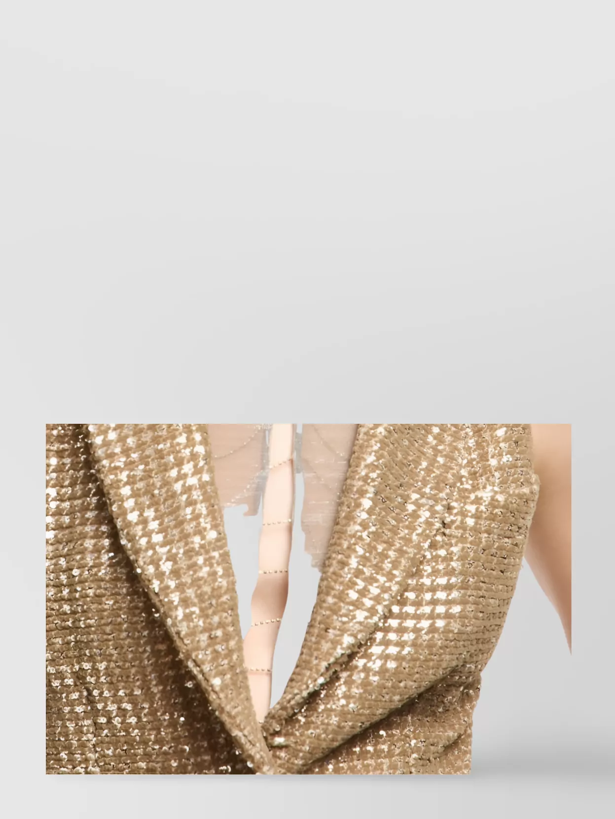Giorgio Armani Sleeveless Sequin Vest Flap Pockets