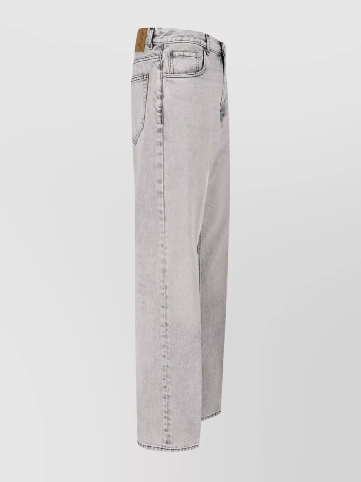 Haikure Mid-rise Regular Fit Straight Leg Trousers In Gray