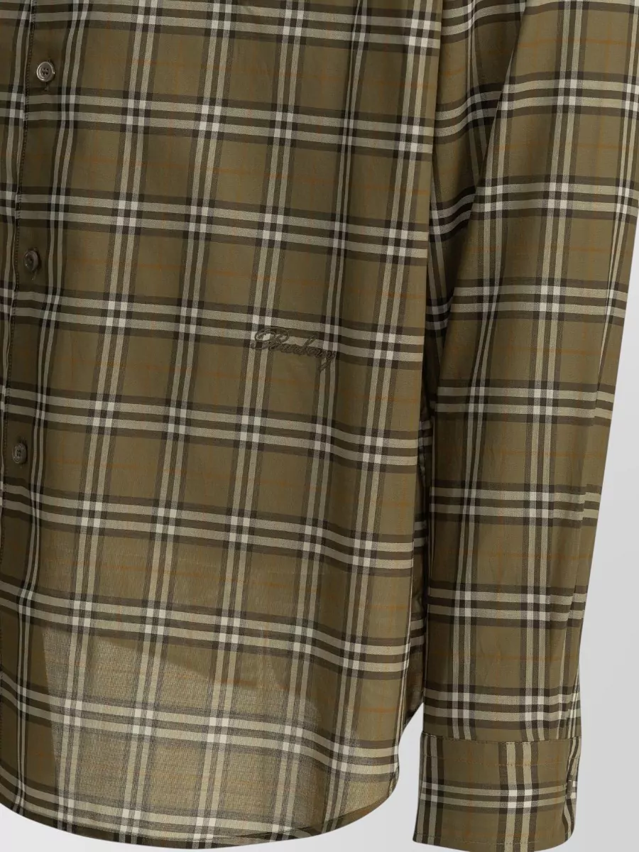 Burberry Checked Cotton Casual Shirt