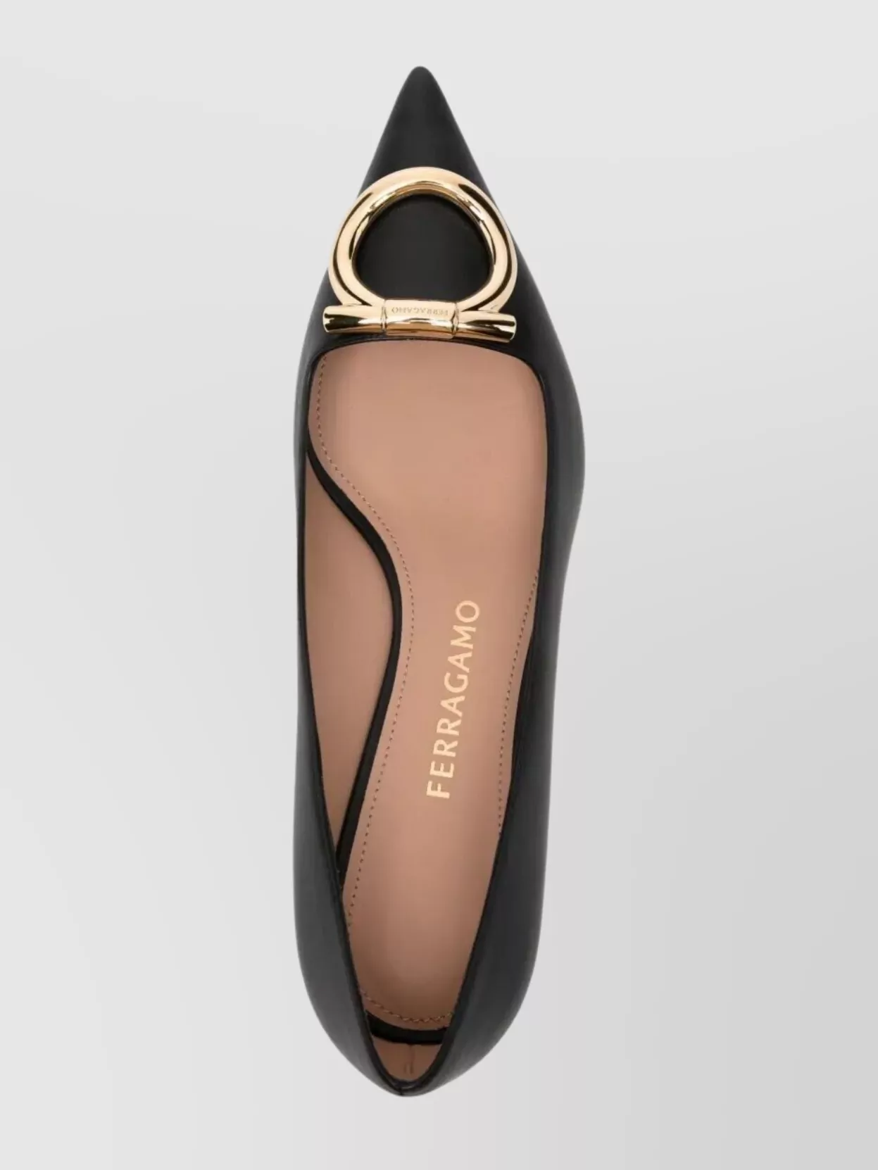 Ferragamo Lara Leather Pumps With Maxi Gancini Buckle In Multi