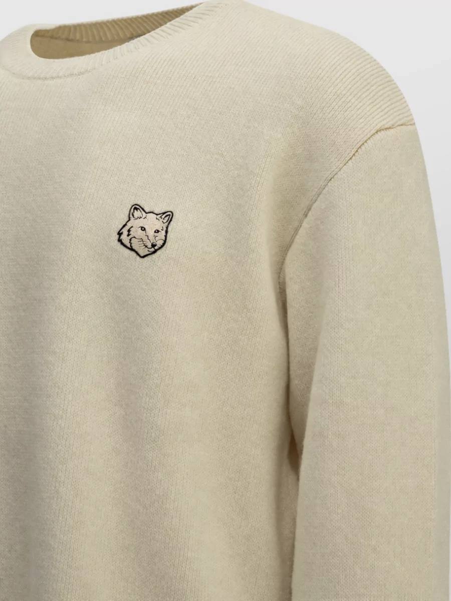 Maison Kitsuné Wool Crew-Neck Sweater