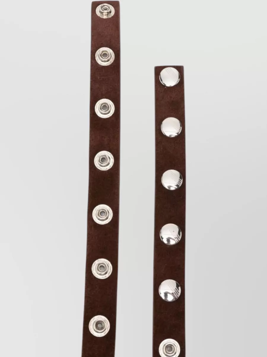The Attico Belt Adjustable Length Metallic Studs Detail