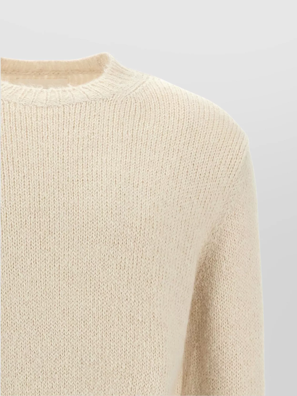 Jil Sander Alpaca Wool Crew Neck Sweater