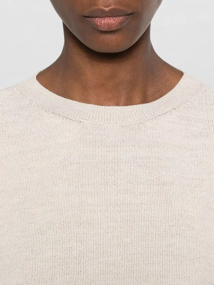 Fabiana Filippi Shimmer Short-Sleeve Crew-Neck T-Shirt