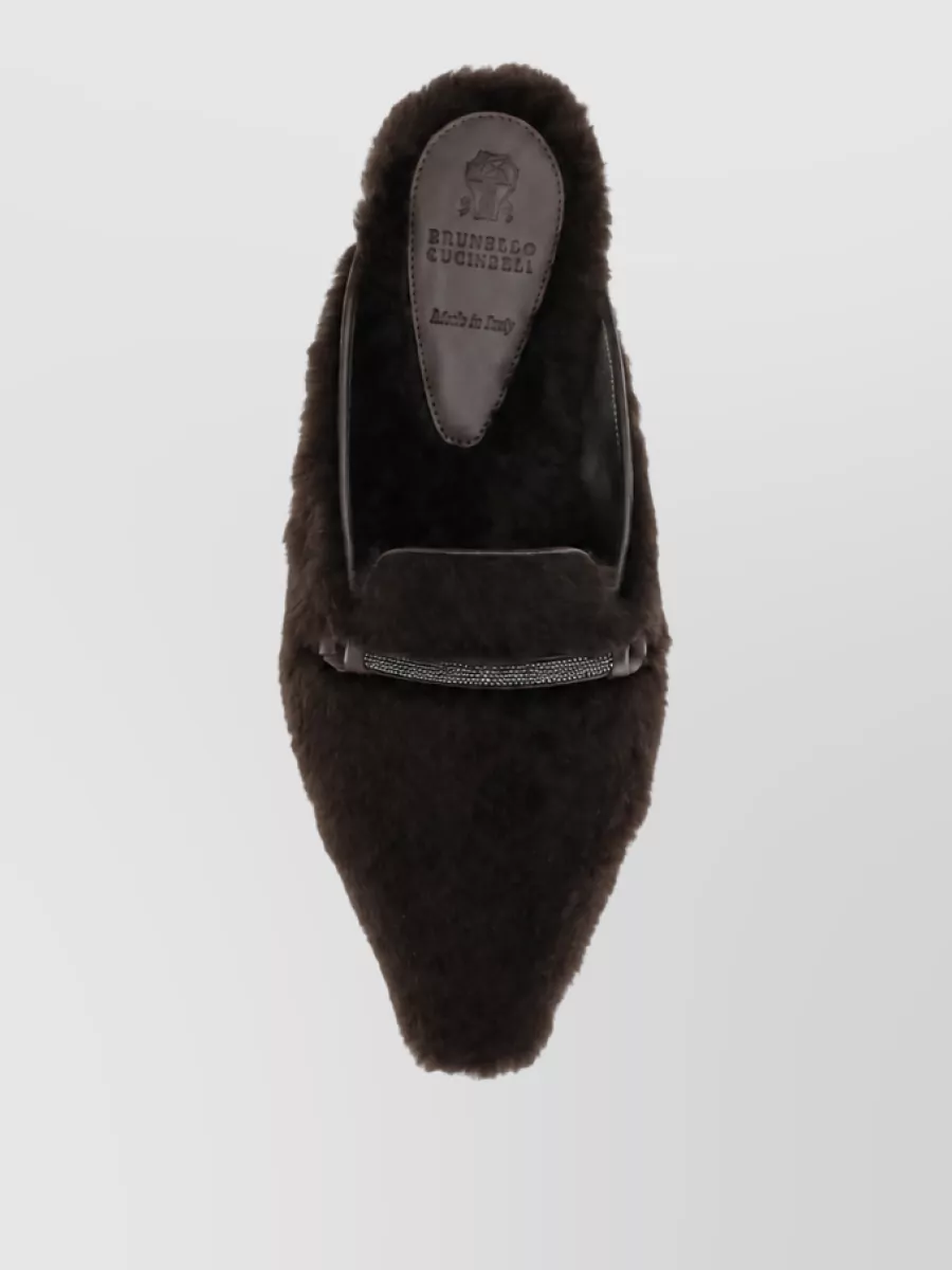 Brunello Cucinelli Shearling Mules