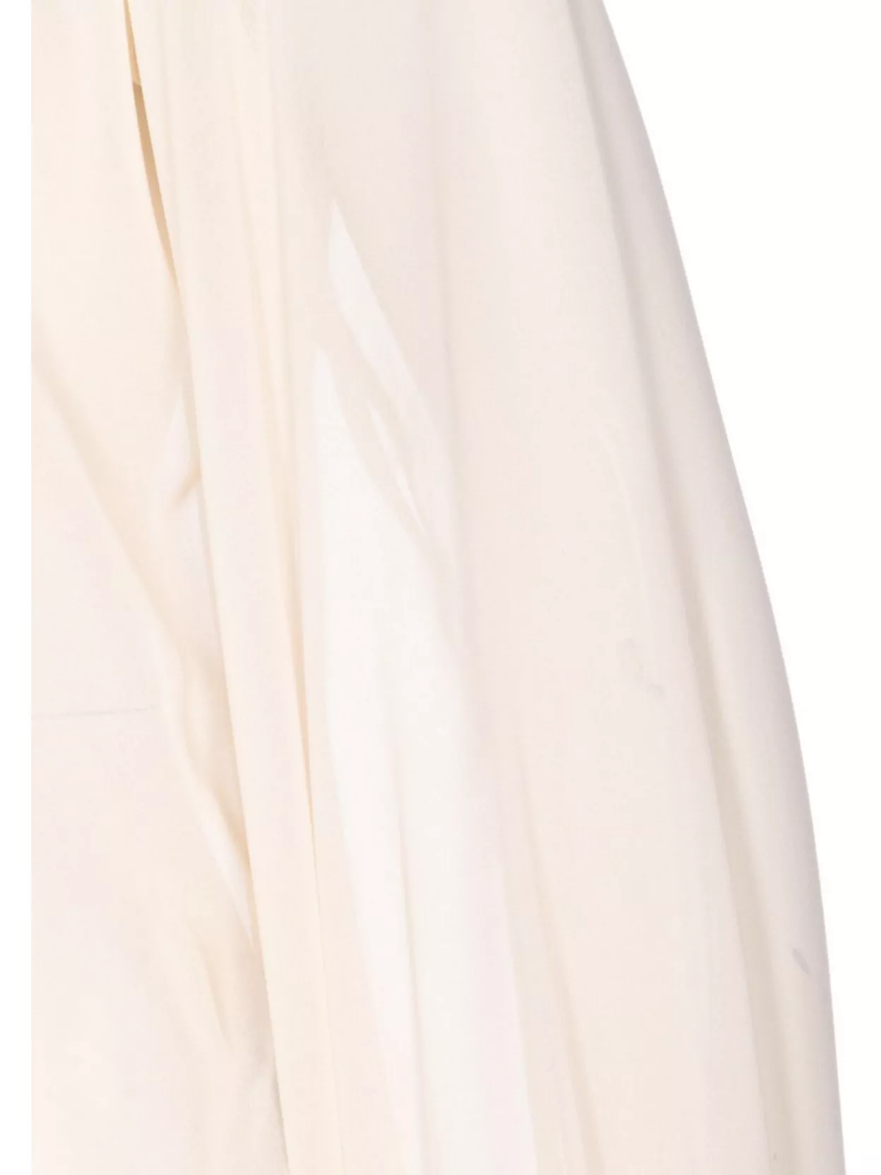 Liu •jo Bow Collar Button Charm Keyhole Pleated Sheer In White
