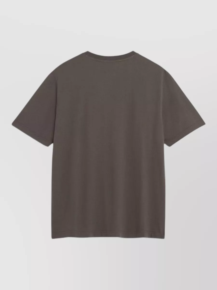 Maison Kitsuné Script Logo Cotton Crew Neck T Shirt