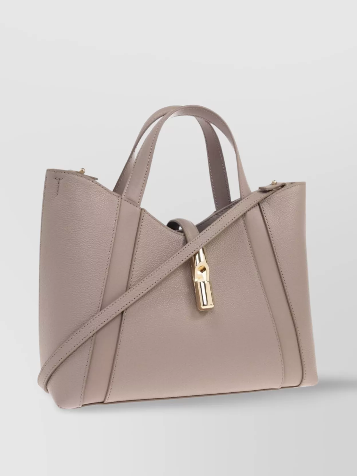 Furla Structured Shoulder Bag With Crossbody Strap And Top Handle