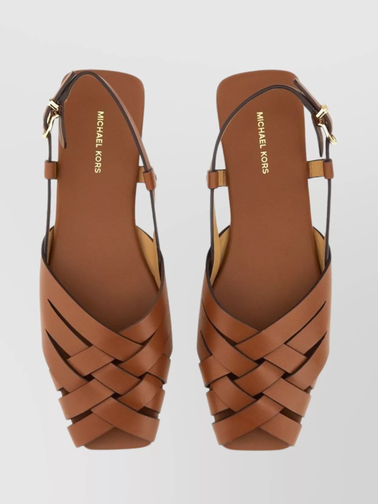 Michael Kors "Irene" Strappy Buckle Flat Sandals