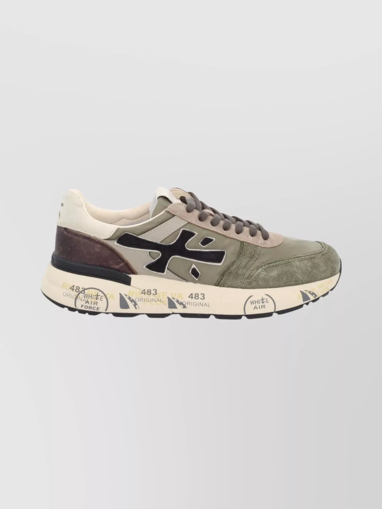 Premiata Stylish Sneakers Featuring Contrasting Panels