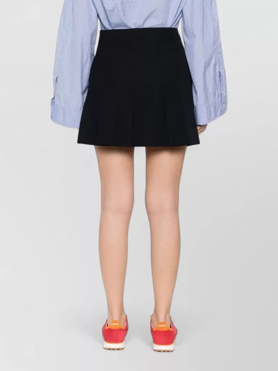 A.p.c. High Waist Mini Skirt Pleated Design
