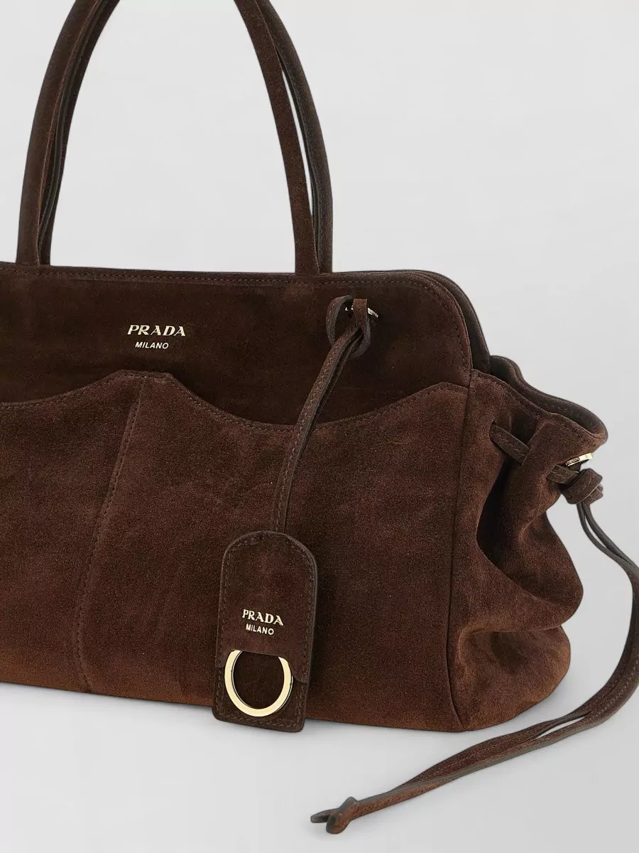 Prada Na Na Suede Tote Bag