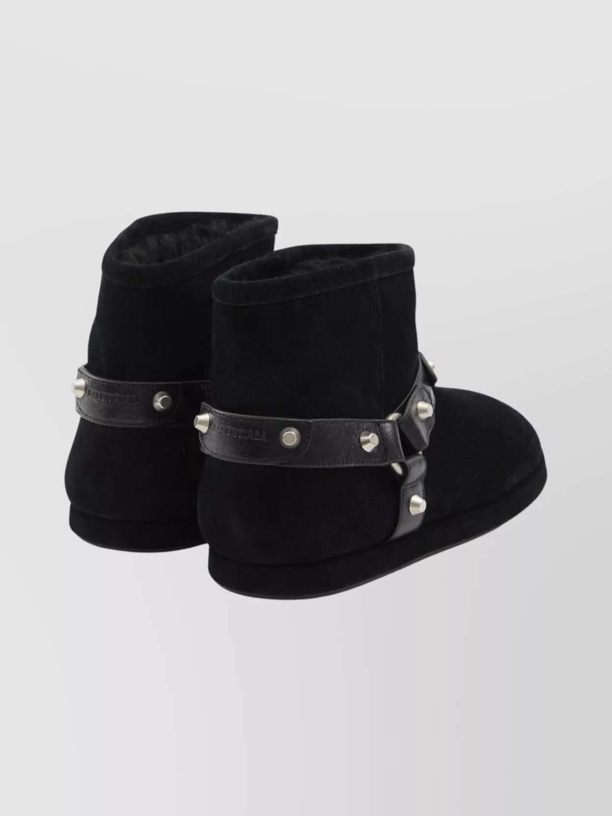 Balenciaga Soft Ankle Boot With Studs And Buckles