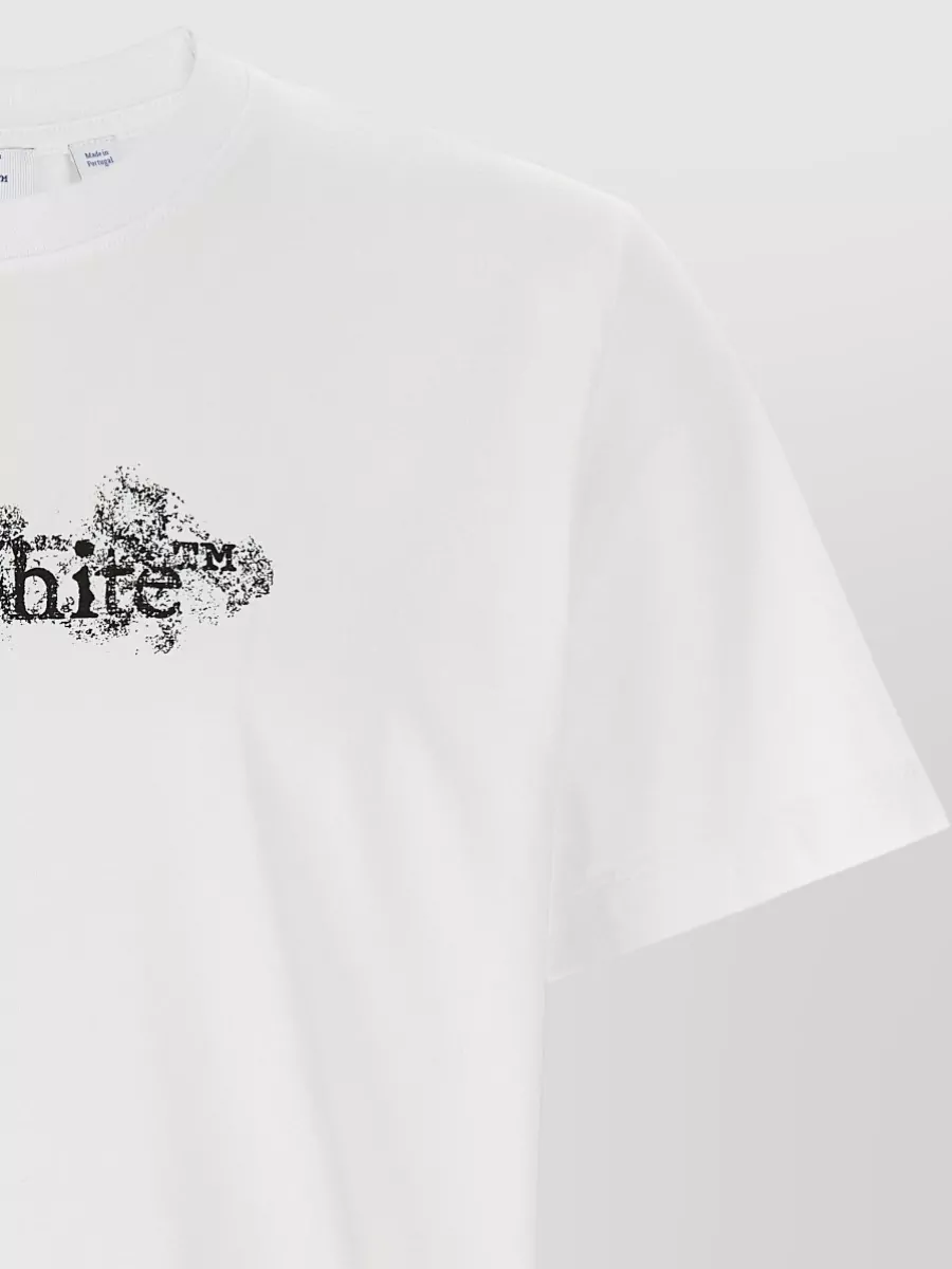 Off-White Heraldic Threshold Arrows Graphic Crewneck T Shirt