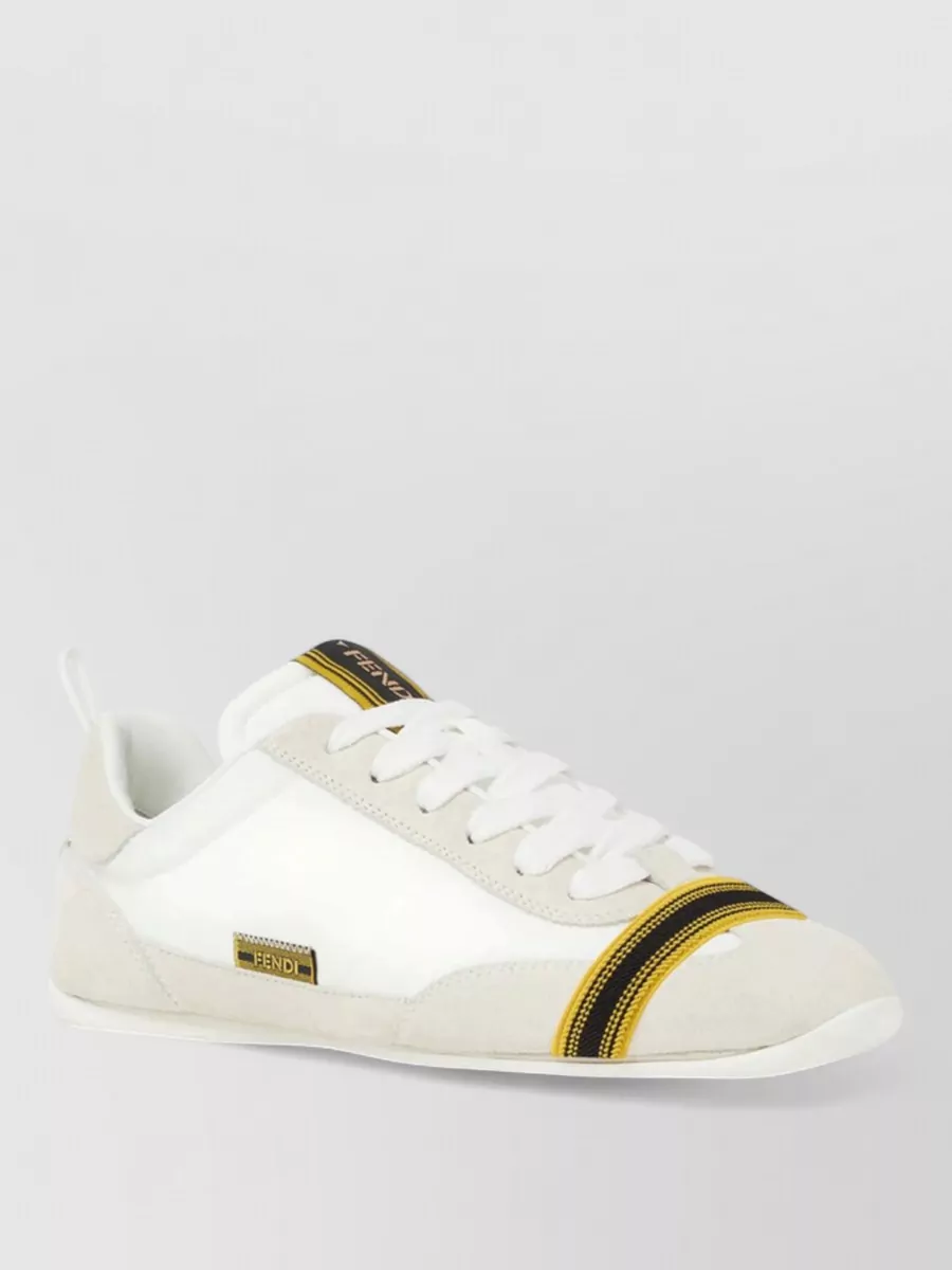 Fendi calf leather low-top sneakers
