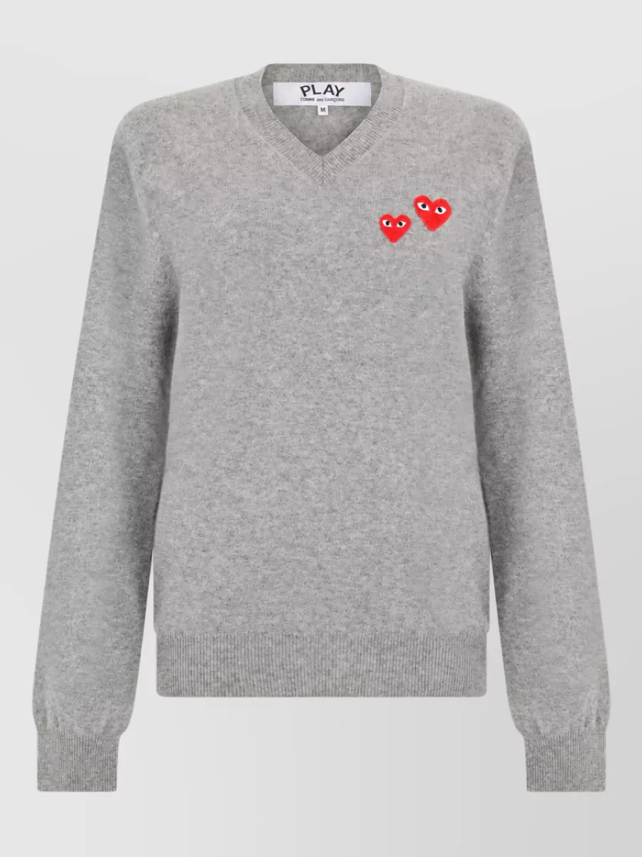 Comme des Garçons Play wool v-neck sweater