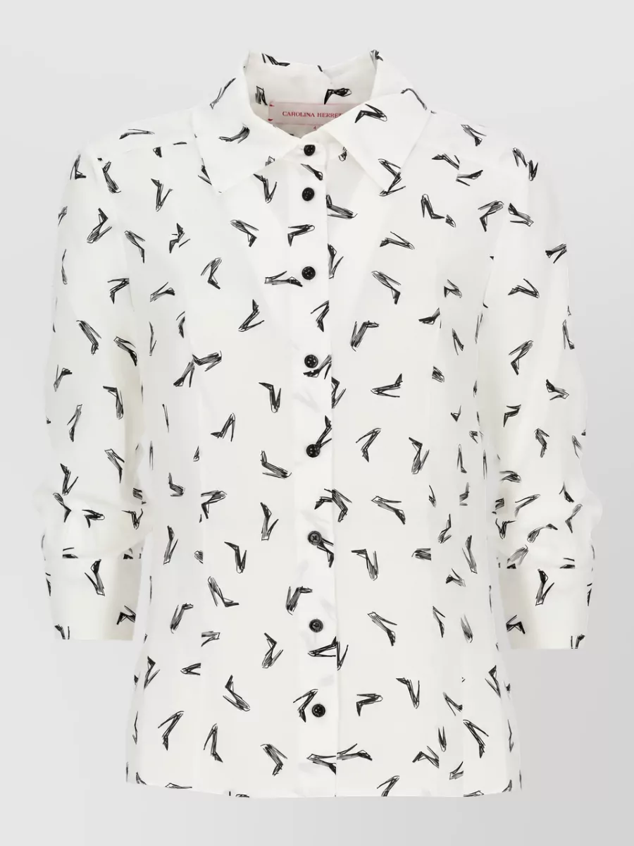 Carolina Herrera silk printed shirt