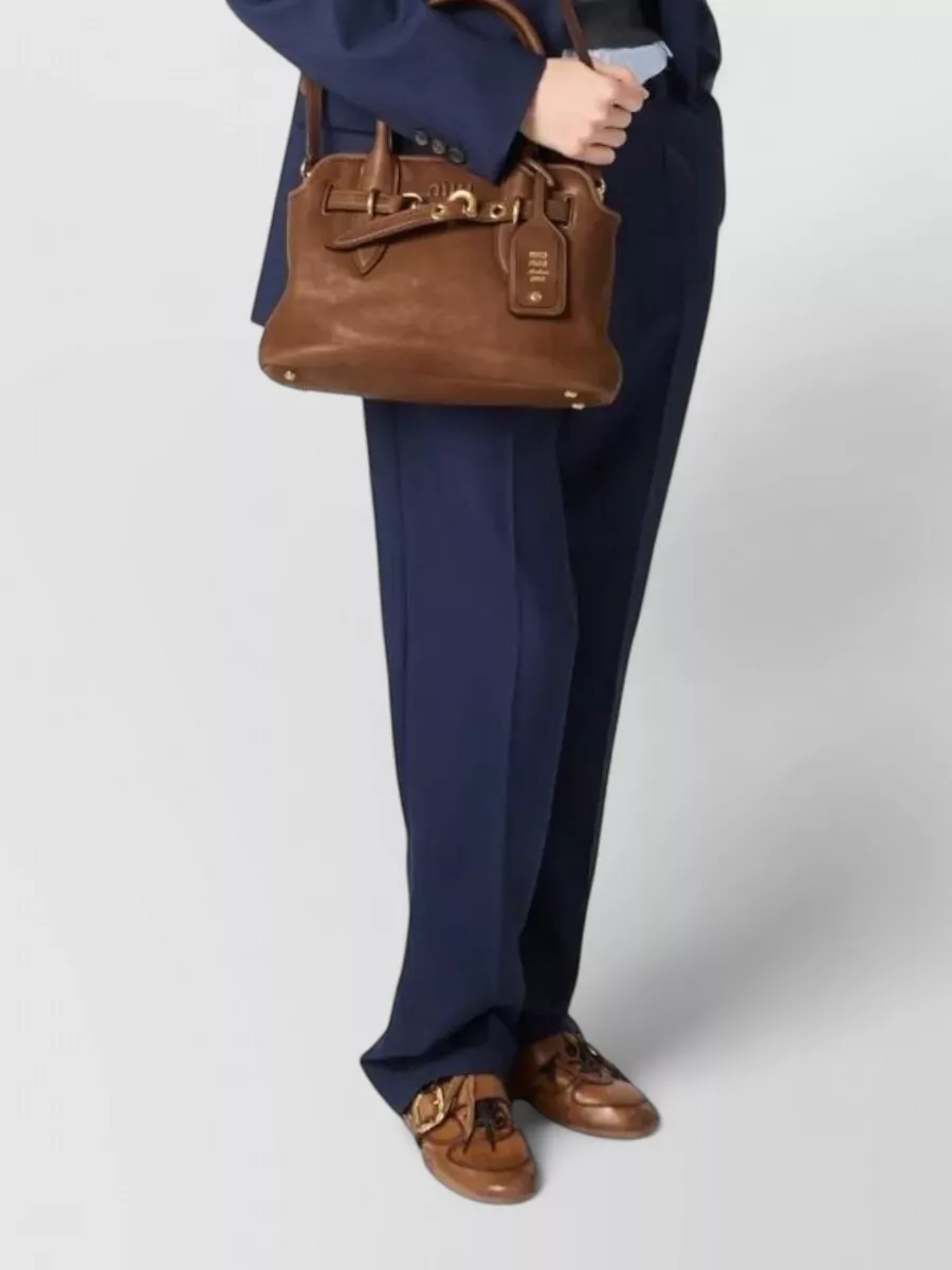 Miu Miu Aventure Nappa Leather Tote Bag Strap