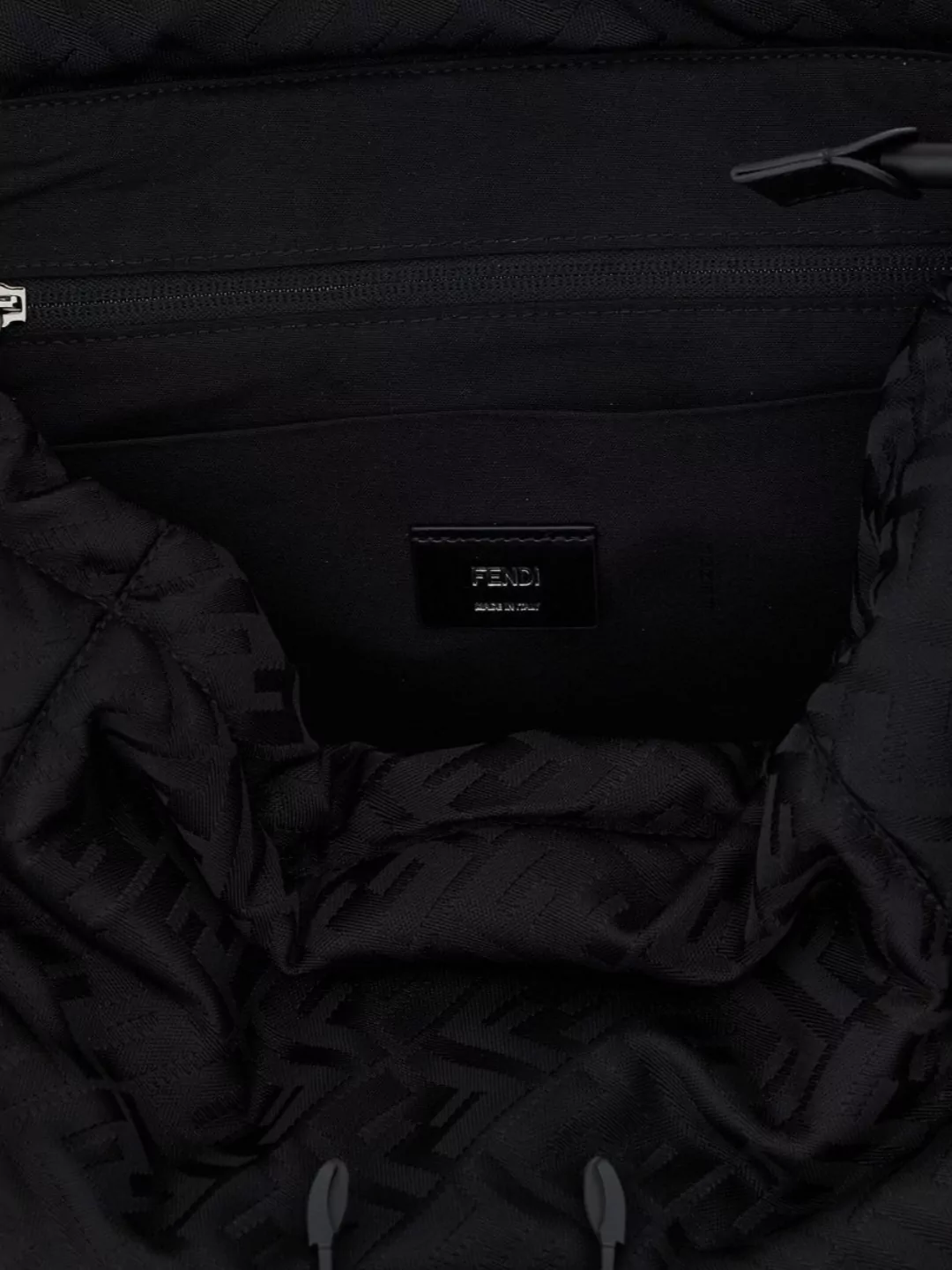 Fendi Top Handle Flux Backpack With Adjustable Straps