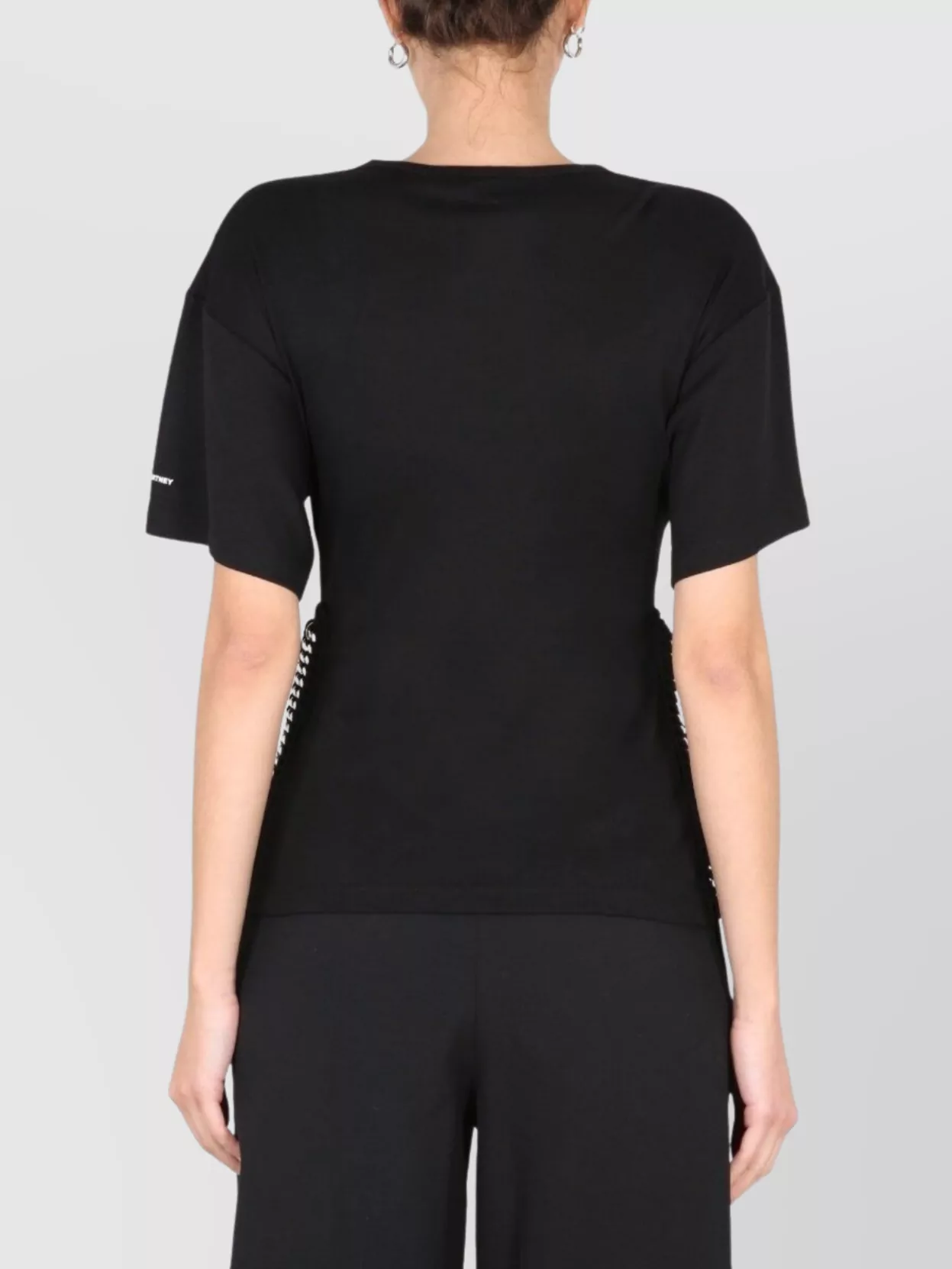 Stella Mccartney Chain Detail Crew-Neck T-Shirt With Side Detailing