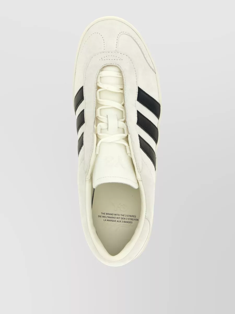 Y-3 Leather Lace-Up Sneakers