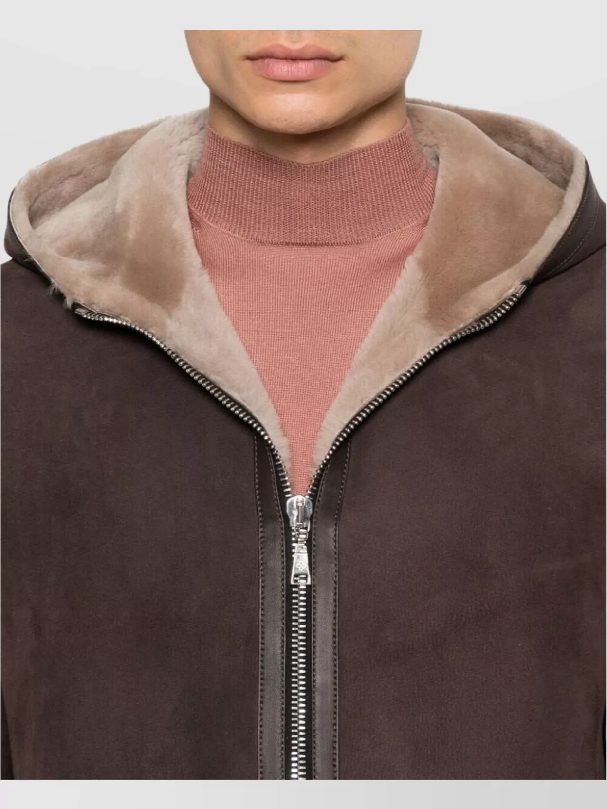 Tagliatore Hooded Long Sleeve Coat With Side Pockets