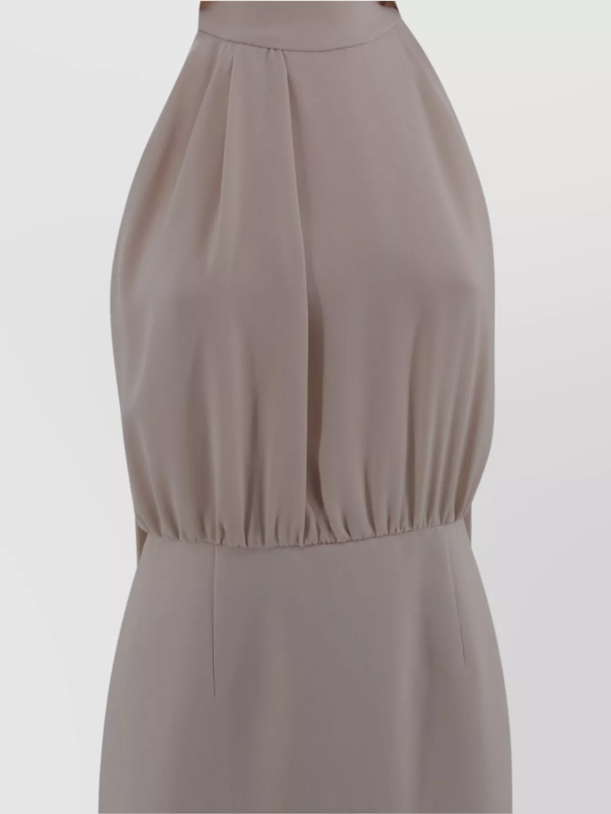 S Max Mara Halter Neck Sleeveless Dress With Back Slit