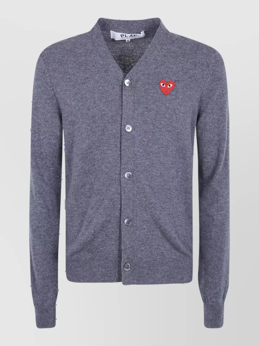 Comme des Garçons Play wool v-neck cardigan