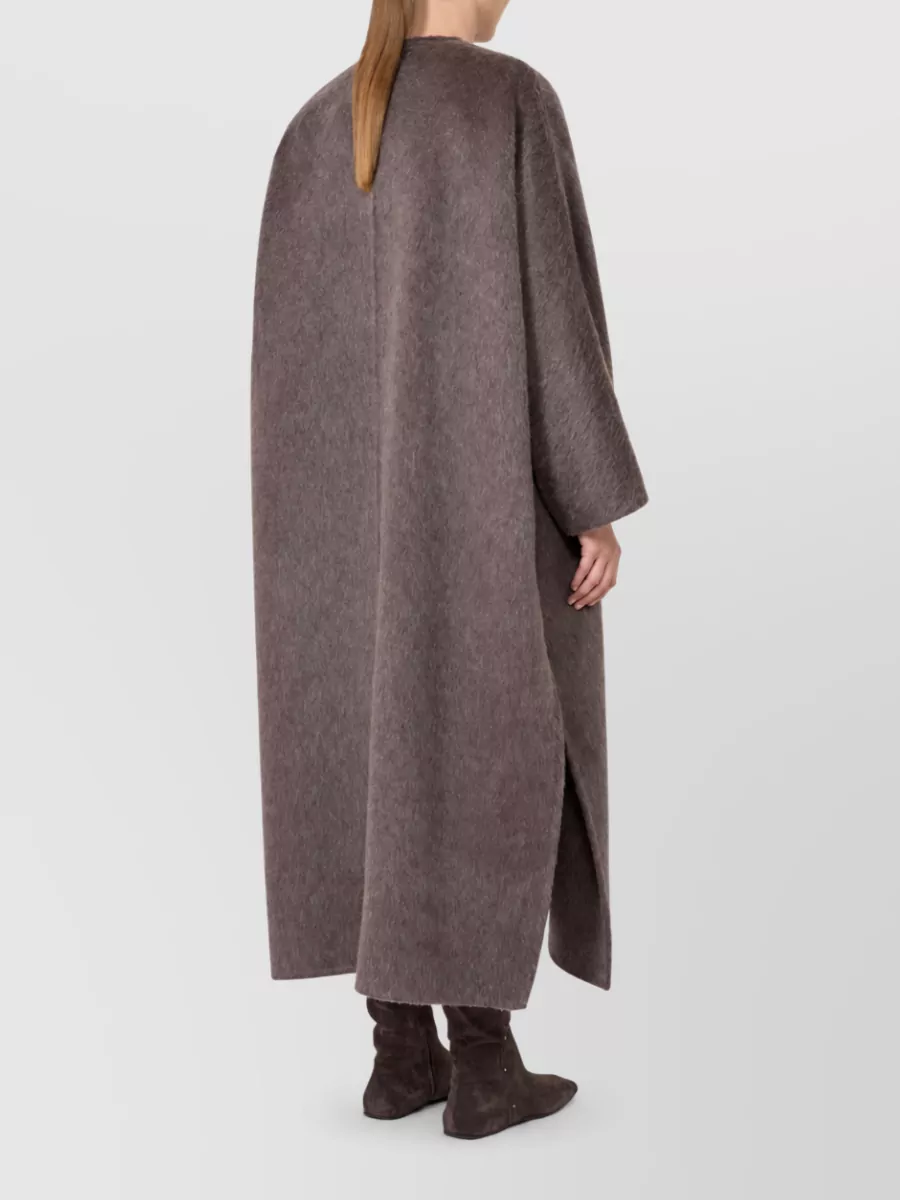 Max Mara Camel Hair Mohair Oversized Long Coat