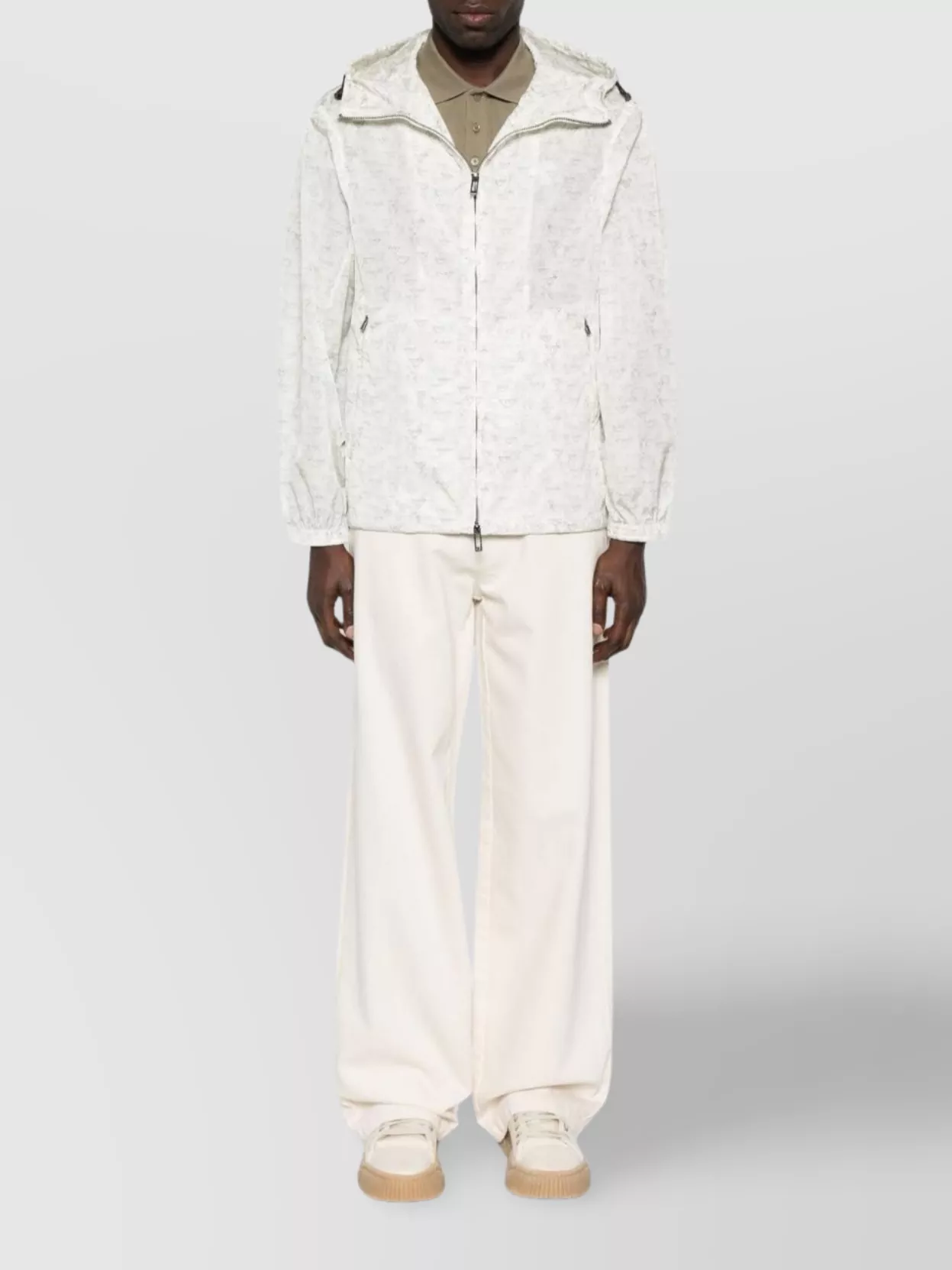 Emporio Armani All-Over Logo Nylon Jacket
