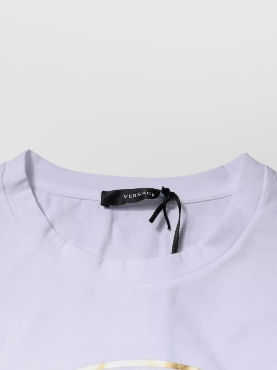 Versace Cotton Medusa Print Crew Neck T-Shirt