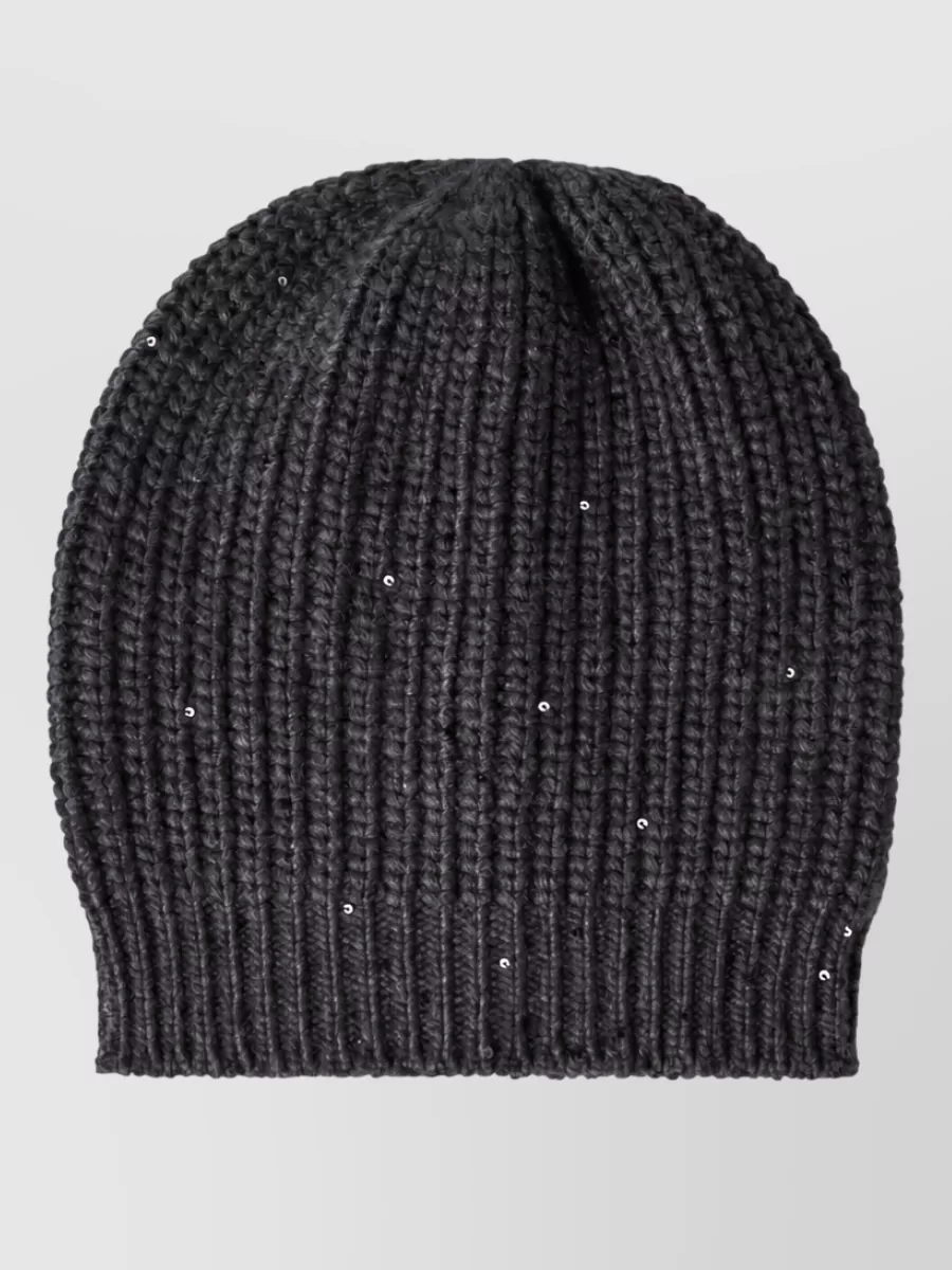 Brunello Cucinelli cashmere ribbed beanie