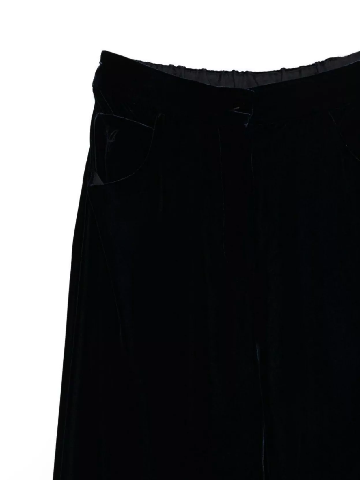 Emporio Armani Wide Leg Trousers Front And Back Pockets