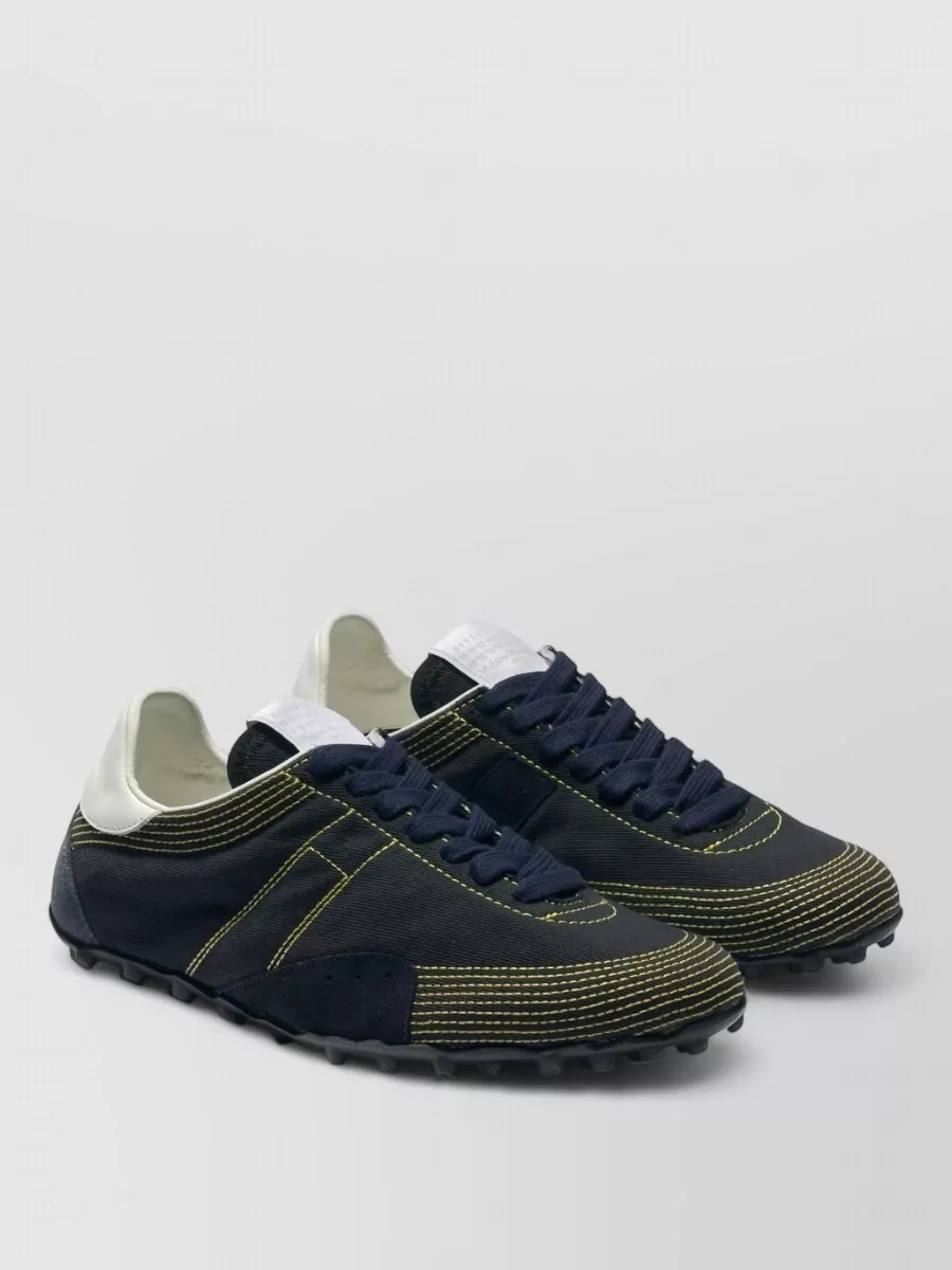 Maison Margiela cotton lace-up sneakers