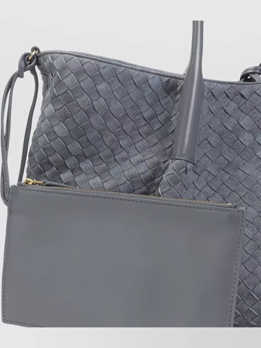Bottega Veneta Pinacoteca Tote Large Suede Leather Shoulder Bag