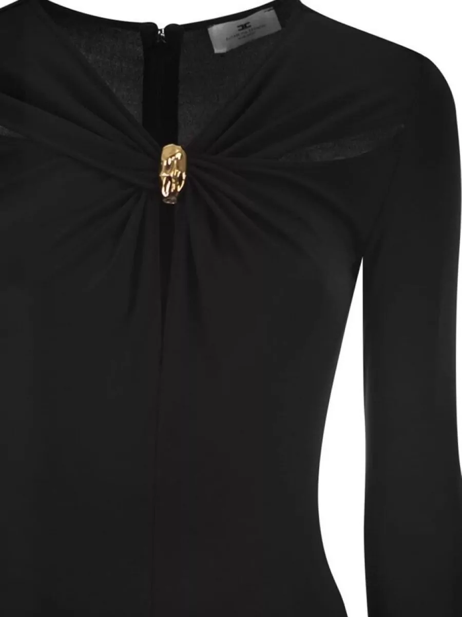 Elisabetta Franchi Jersey Midi Dress