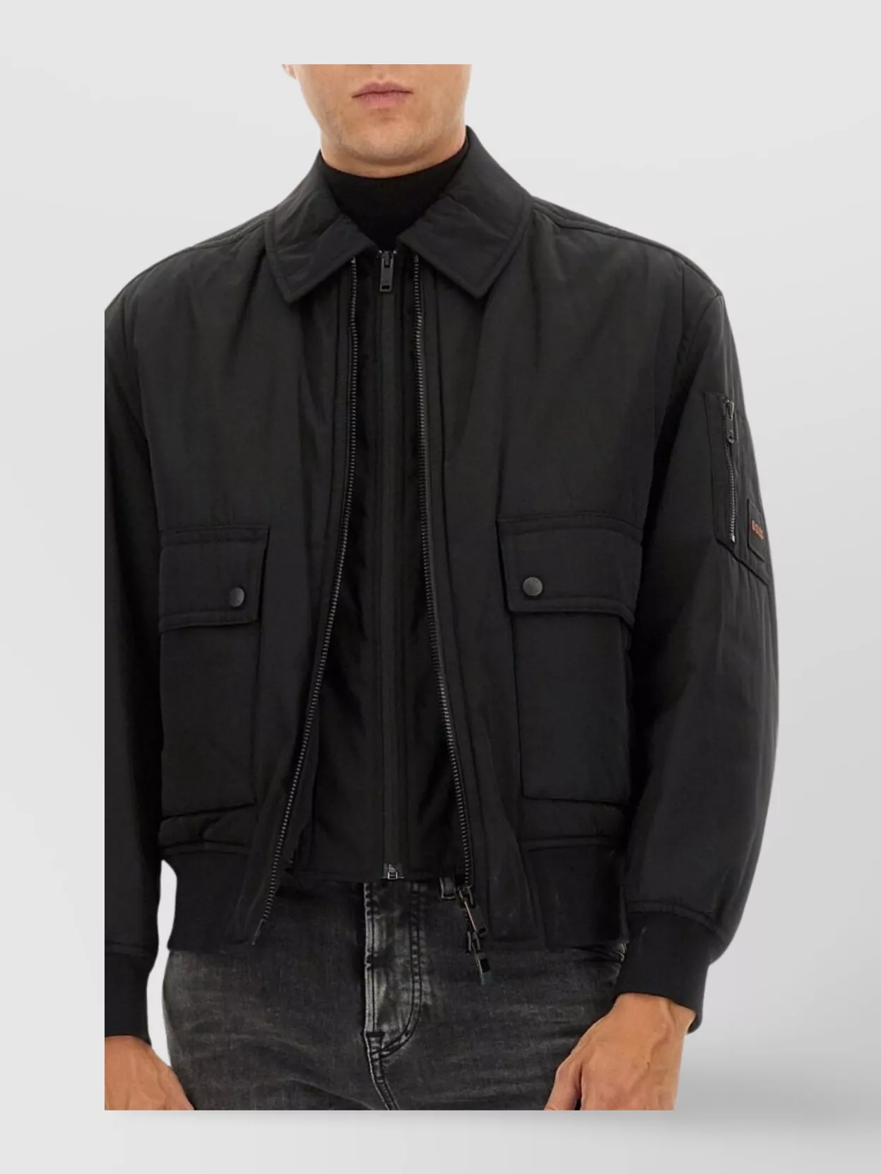 Boss Utility Jacket With Flap Pockets And Cuffs