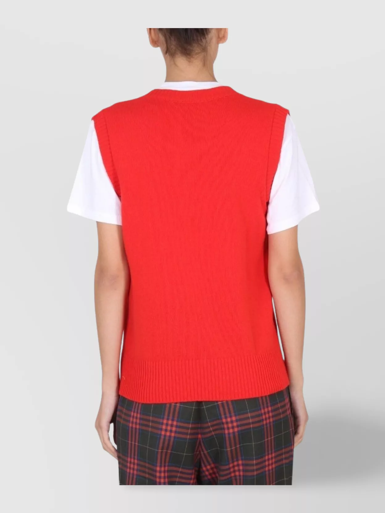 Shop Cormio Graphic Patch Ribbed V-neck Vest