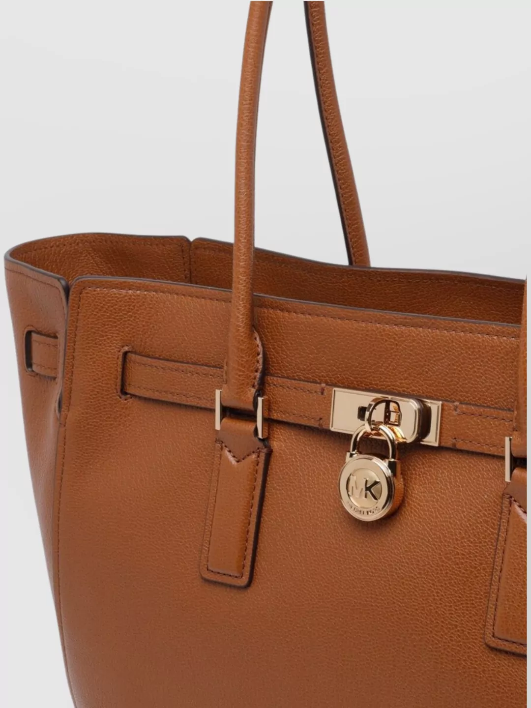 Michael Michael Kors Hamilton Large Leather Tote Bag In Brown