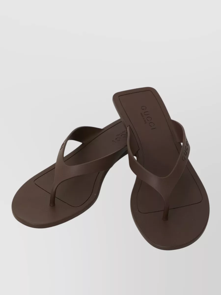Gucci Rubber Thong Sandals