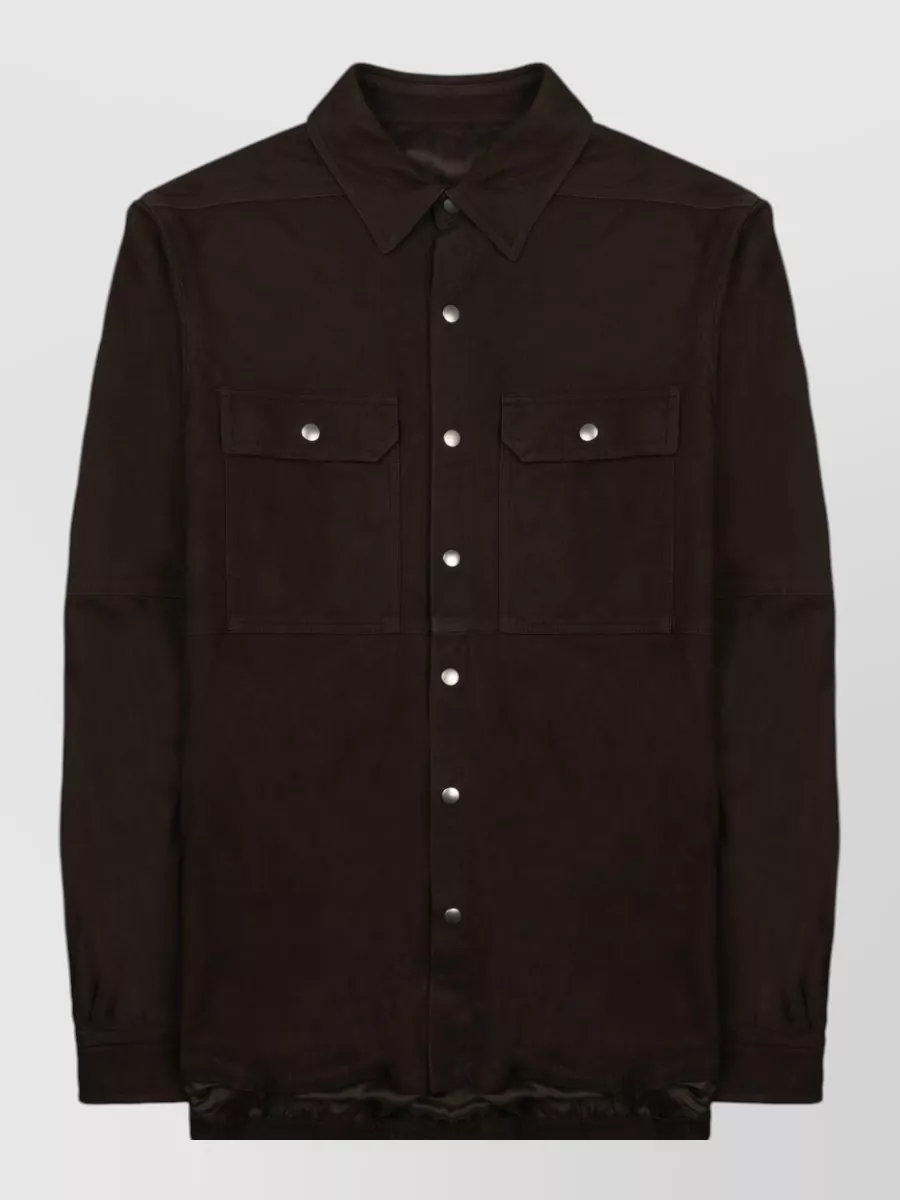Rick Owens leather coat